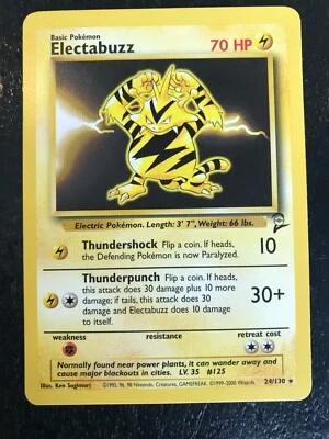 Electabuzz Base Set 2 24/130 - Image 1 of 2
