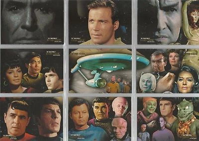 Star Trek QUOTABLE ORIGINAL SERIES   The Final Frontier  ST1 to ST9 9 CARD SET - Image 1 of 2
