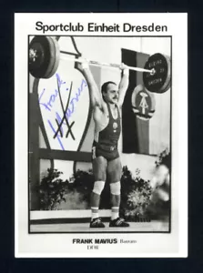 FRANK MAVIUS AUTOGRAPH SIGNED BRONZE 1977 1982 WORLD WEIGHTLIFITNG CHAMPIONSHIPS - Picture 1 of 2