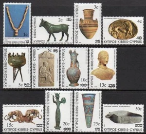 Cyprus MNH 1983 SG607-18 Definitive Surcharge Set - Imagen 1 de 1