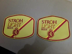 Beer Patches Stroh Light Brewery Clothing Accessories Brewing Advertising - Foto 1 di 2