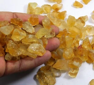 249 Cts + Natural Raw Citrine Rough Loose Gemstone Crystal Gems Lot - Picture 1 of 5