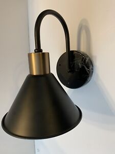 Battery Operated Black Wall Sconce - Industrial, Farm House