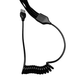 10-Way USB Charging Adapter Cable Spring Coiled Wire Support Quick Data Sync - Zdjęcie 1 z 8