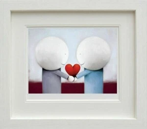 Sharing Love von Doug Hyde. GERAHMT in WEISS mit Echtheitszertifikat. Auf Lager, schnelle Lieferung - Bild 1 von 2