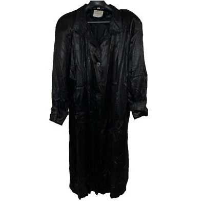 Vtg Cambridge Brand Women’s Sz 14 Textured Acetate Long Light Jacket VHTF See De - Image 1 of 4