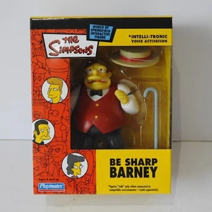 FIGURA DE ACCIÓN NUEVA EN CAJA PLAYMATES INTERACTIVA SERIE LOS SIMPSON BE SHARP BARNEY WOS - Imagen 1 de 6