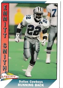 1991 Pacific Emmitt Smith Dallas Cowboys #107 Football Karte - Bild 1 von 2