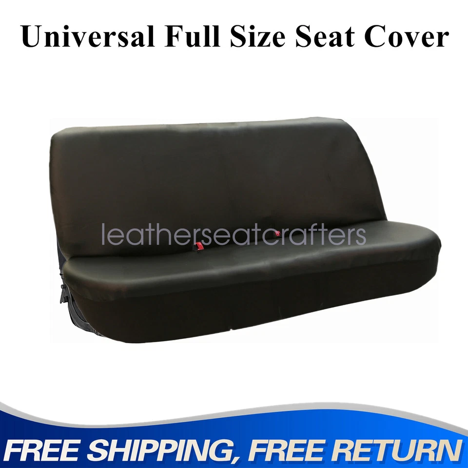 Cubierta de asiento de camioneta universal de vinilo de cuero PU de tamaño completo para Chevy C3500 Foto 1 de 4