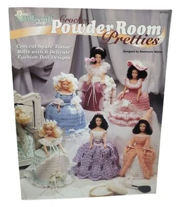 Powder Room Pretties Pattern Booklet Doll Tissue Roll Covers Vintage - Picture 1 of 5