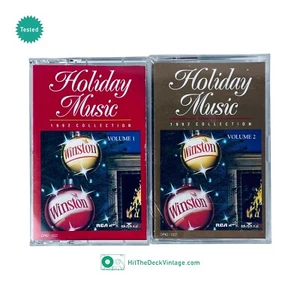 Winston Holiday Music Collection Cassette Tapes (1992) Vol 1 & 2 (Sealed) TESTED - Picture 1 of 5