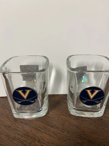 Virginia Cavaliers 2oz. Square Shot Glass ( set of two )    C Cover