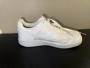 Zapatilla deportiva Nike para hombre 6,5 blanca Court Vision Lo lona parte superior baja un lado izquierdo zapato - Imagen 1 de 5