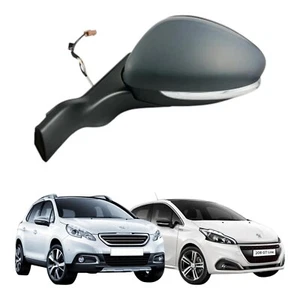 Retrovisore SX Adatto a PEUGEOT 208/2008 - Elettrico Termico (7 PIN) CON PRIMER - Foto 1 di 4