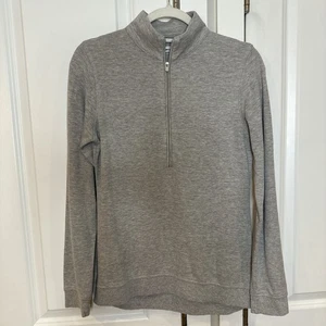 PETER MILLAR Long Sleeve Half Zip Lightweight Pullover Sweater Gray | Small - Picture 1 of 8