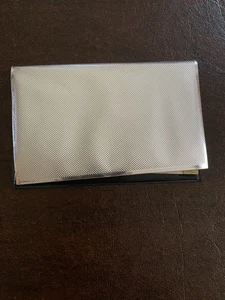 MCM Notepad /Pen Holder Silver Atomic Foil 1959 Calendar UNUSED pocket secretary - Picture 1 of 3