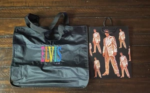 Elvis Presley - Bolso de hombro de nailon 19” X 15” más bolsa de regalo Elvis de papel - Imagen 1 de 11