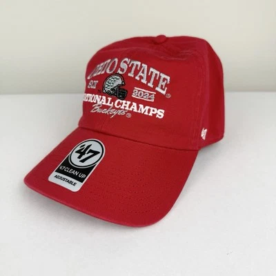 Gorra ajustable 47 Brand Clean Up Ohio State 2024 9x National Champs nueva con etiquetas Foto 1 de 4