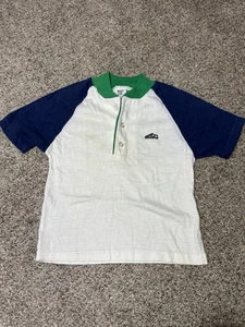 Vintage 1970s Billy the Kid T-Shirt Boys Size 6 White Color Block Tee - Picture 1 of 6