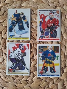 4 NHL Goaltender 1993-4 Premier Trading Cards. Olaf Kolzig, Felix Potvin, - Picture 1 of 4