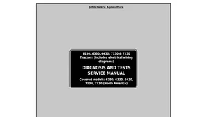 John Deere 6230 6330 6430 6530 6630 7130 7230 USA Diagnostic Test Service Manual - Picture 1 of 11