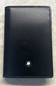 MONT BLANC Meisterstrück Business Card Holder Black Leather - Picture 1 of 5