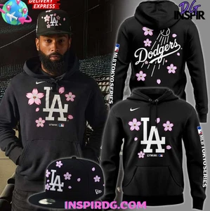 Losangeles Dod*ger Tokyo Series 2025 Black 3D Hoodie - Picture 1 of 1