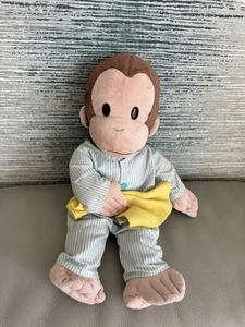 "Mono Gund Curious George en pijama con juguete de peluche suave en blanco 11-16""" - Imagen 1 de 17