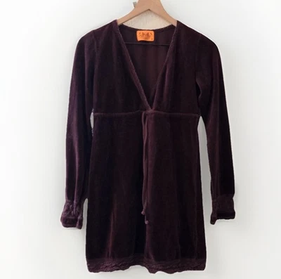 Vestido babydoll de terciopelo Y2K Juicy Couture Foto 1 de 4