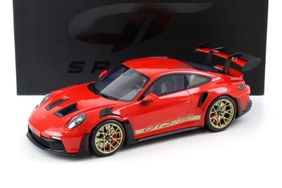 1:12 GT Spirit GT939 Porsche 911 992 GT3 Rs Coupè Guardie Red / Oro Cerchi 2021 - Immagine 1 di 4