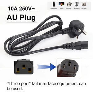 Kettle Lead 1M Metre UK Mains Power Plug to IEC C13 Cable Cord for PC Monitor TV - Picture 1 of 6
