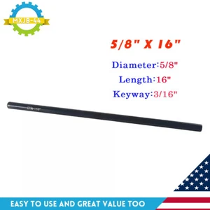 Jackshaft 5/8" X 16" 3/16" Keyway Hardened Steel For Go Kart Mini Bike - Picture 1 of 5