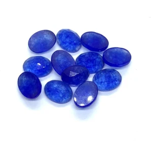 Piedras preciosas sueltas naturales de cuarzo zafiro talla rosa ovaladas para hacer todo tipo de joyas - Imagen 1 de 24