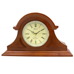 Bedford Clock Collection Mahogany Cherry Mantel Clock with Chimes - Picture 1 of 1