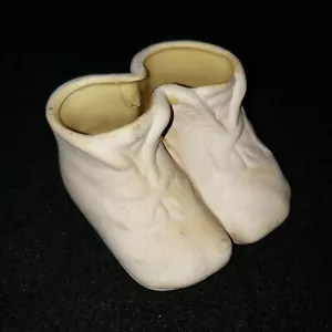Zapatos para bebé de porcelana vintage maceta, Q-Tips, lápices, cepillos, soporte para utensilios - Imagen 1 de 6