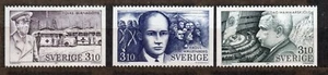 SWEDEN/1987/MNH/SC#1643-1645/SWEDISH IN THE SERVICE OF MANKIND / WWII - Picture 1 of 1