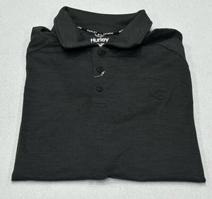 Hurley Men's Performance Stretch Moisture Wicking Shirt, Black, Size S - Picture 1 of 4