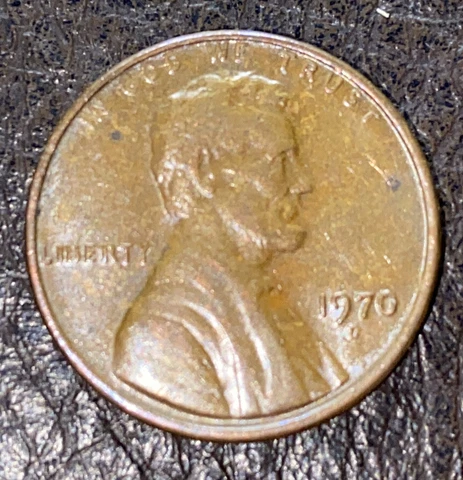 1970-D No Initials Lincoln Memorial Floating Roof One Cent Penny US Coin No FG Cover
