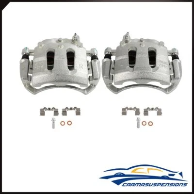 Par de pinzas de freno delanteras con soporte para Nissan Frontier I4 1998-2004?2,4 L EE. UU. Foto 1 de 4