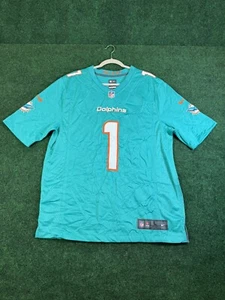 New Nike Tua Tagovailoa Miami Dolphins NFL Game Jersey Men's Sz L NWOT - Picture 1 of 10
