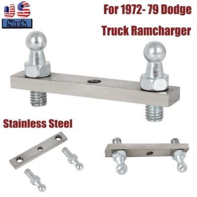 For 72- 79 Dodge Truck Ramcharger Fuel gas Pedal ball stud + plate attachment US - Изображение 1 из 4