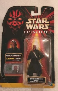 Neu 1998 Hasbro Star Wars Episode I Darth Maul 3,75" Actionfigur + Commtech Chip - Bild 1 von 2