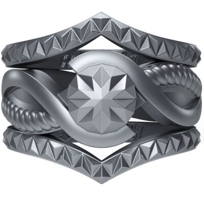 Anillos de silicona Rinfit para mujer - forma redonda con 2 anillos apilables Foto 1 de 4