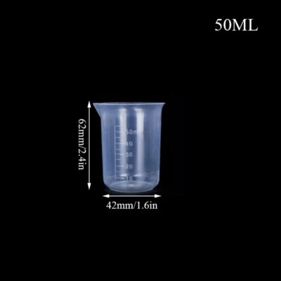 Taza medidora de plástico transparente 100 ml 250 ml 500 ml 1000 ml jarra caño herramienta de cocina Foto 1 de 4