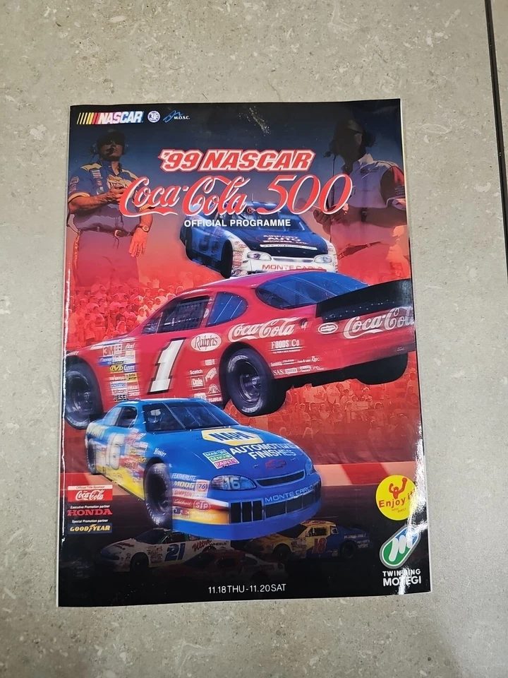 1999 Nascar COCA COLA 500 Official Program Japanese Mint Condition RARE - Image 1 of 4