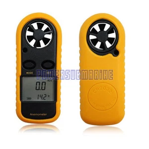 LCD Digital Handheld Anemometer Fr Wind Speed Velocity Meter Thermomoter Sailing - Picture 1 of 6