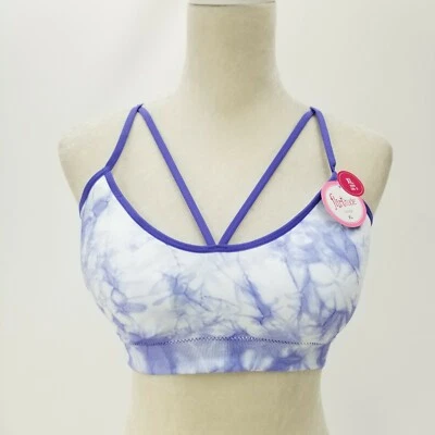 New Flirtitude Womens / Jrs XL 36DD 38B-D Strappy Bralette Lilac Purple Tie Dye - Image 1 of 4