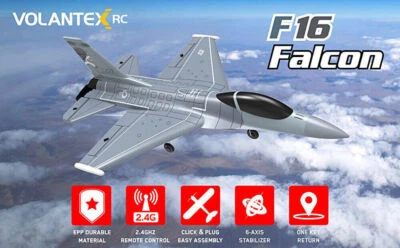 VOLANTEXRC 4-CH Jet F-16 Fighting Falcon RTF with Xpilot Stabilizer for Beginner - Image 1 of 4