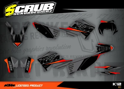 KTM EXC Dekor 125 200 250 300 400 450 530R 2008 2009 2010 2011 Aufkleber EXCf - Bild 1 von 4