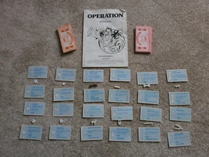 MB Games Operation 1977 Full set of Spare Parts and cards + instructions - Picture 1 of 2